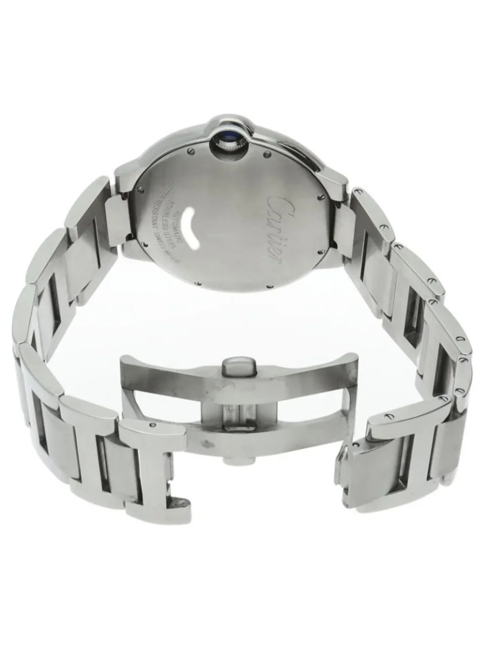 Cartier Ballon Blue LM Watch 42 Auto SS Silver